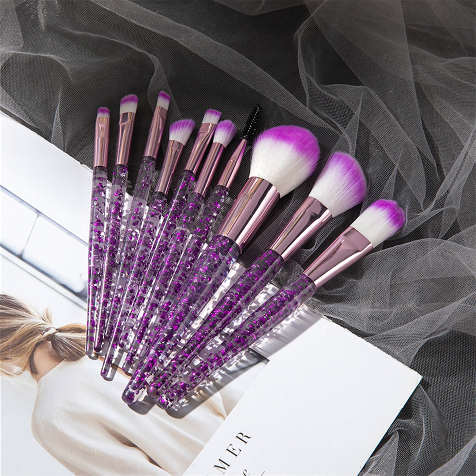 Makeup Lights for Makeup Artist Lip Brushes Makeup for Teen Girls 16-18 Make up Brush Clean compatible with Machine Highlight Stick Oval Foundation Brush Hair Brush for Curly Hair Blend Smart Makeup
