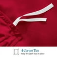 thumbnail image 6 of 1- Piece Premium Duvet Cover -Super King (116" x 98") Size - 400 Thread Count, Ultra Soft Egyptian Cotton Comforter Cover with Zipper Closure & Corner Ties, Red Solid, 6 of 7