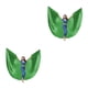 thumbnail image 4 of Inteprter Ala de danza del vientre Disfraces para adultos Mujeres Accesorios de baile para actuaciones Carnaval Espectáculos Festivales Verde 2piezas, 4 of 6