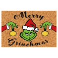 thumbnail image 2 of Christmas Grinch Rugs & Doormats Christmas Door Mat Outdoor Welcome Mat For Front Door, Entryway Christmas Carpet, 23.7X 15.9 Inch Funny Door Mats , Anti-Slip Rug Decorations For Home, 2 of 4