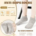 thumbnail image 3 of SkiBeaut Non-Slip Toddler Socks 15 Pairs Non Skid Low Cut Socks for 1-7 Years Anti Skid Ankle Socks for Baby Kids Boys Girls, 3 of 5