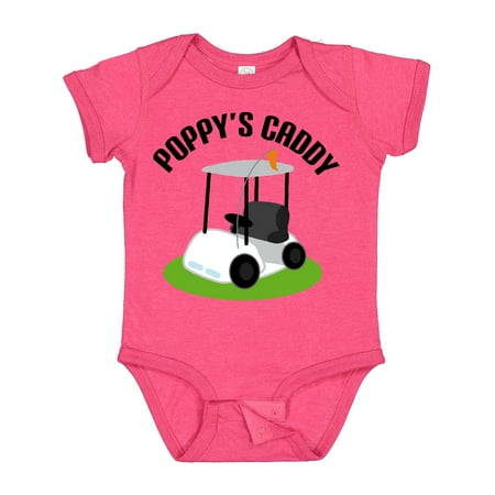 

Inktastic Poppy s Caddy Golf Cart Grandchild Gift Baby Boy or Baby Girl Bodysuit