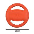 thumbnail image 5 of Dog Flying Disc Toy,Rubber Dog Bite Resistant Outdoor Training Fetch Sound Maker Float Pet Toy,Tough Training Flying Disc Play To, 5 of 5