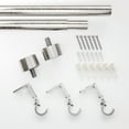 thumbnail image 5 of Better Homes & Gardens 1" Plated Brushed Nickel Cap Adjustable Single Curtain Rod Set, 42-120", 5 of 9