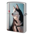 thumbnail image 1 of Husky siberiano-theme Copper Metal Lighter Shell, Premium Replacement Refillable Lighter Case with Durable Metal Construction, Compatible with Zippo and Most Standard Lighter Models, 1 of 6