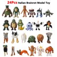 thumbnail image 1 of ¡24 Uds. Figuras italianas Brainrot Tung Tung Sahur muñeca Tralalero Tralala Bombardino Crocodilo Shimpanzini Bananini modelo juguete para regalo!, 1 of 7