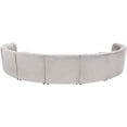 thumbnail image 4 of Meridian Furniture Limitless Cream Velvet Modular 9 Piece Sectional, 4 of 7
