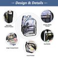 thumbnail image 5 of PVC Transparent Backpacks Clear Backpack for Travel and Outings Black Horse and Pink Unicorn, 5 of 7