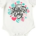 thumbnail image 5 of Baby Boys Girls Clothes Short Sleeve Father's Day Prints Romper Soft and Comfortable Cotton Rompers Summer Dailywear Bodysuits White 6-12 Months, 5 of 5