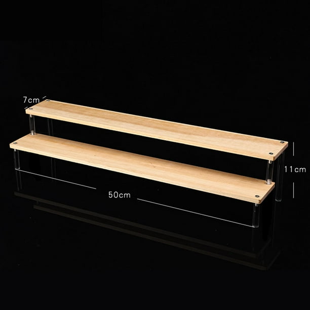 2 Soportes Acrílicos Transparentes Para Exhibición, De 14x6,3x7,6 Cm, Con Ranura Para Tarjetas, Ideales Para Juguetes Y Coleccionables