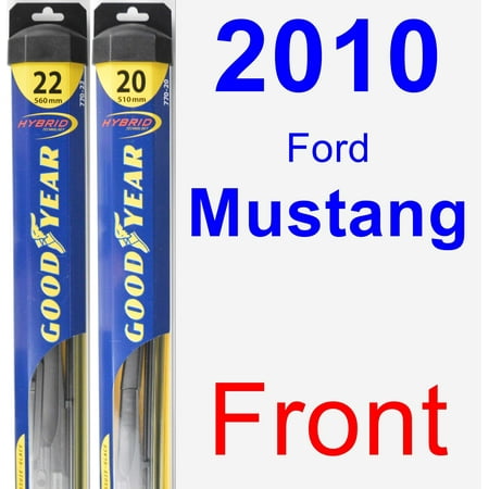 - 2010 Ford Mustang Wiper Blade Set/Kit (Front) (2 Blades) - Hybrid