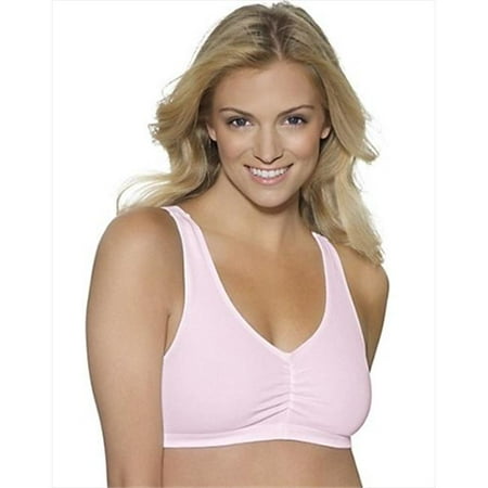 Womens 2 Pack Cotton Pullover Low Impact Bra(Colors may vary)
