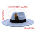 thumbnail image 3 of Womens Western Fedora Hat Wide Brim Cowboy Hat with Feather Accent Suede Style Dress Hat for Western Events Parties and Outfits, 3 of 5