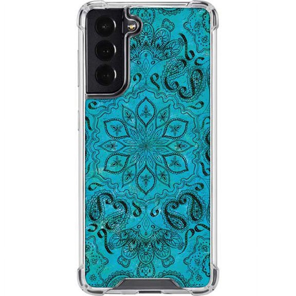 Skinit Ginseng Blue Zen Galaxy S22 Clear Case