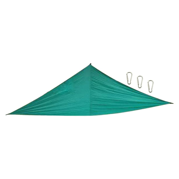 Toldo de vela para el sol resistente a los rayos UV, resistente al agua, resistente al agua, triángu Tomshoo Verde oscuro/Tipo 3