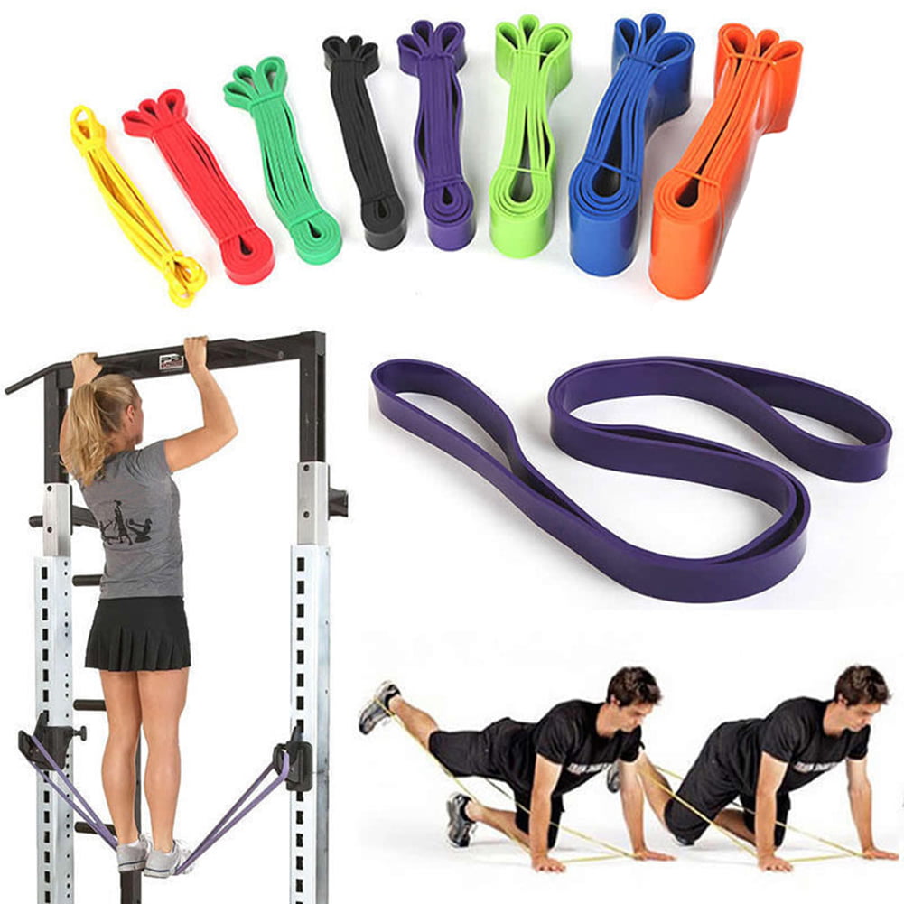 Details about   Resistance Bands Exercise Pull Up Assistance Yoga CrossFit Workout 35-85 lbs 