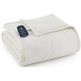 thumbnail image 2 of Micro Flannel ® Electric Heated Quilted Down Alternative Comforter/Blanket, Full, Ivory, 2 of 2