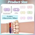 thumbnail image 4 of 900pcs 6 Colours Glass Seed Beads Peanut Shape Seed Beads Set for Jewelry Making Assorted Glass Beads Spacer Beads Candy Colour Beads Spring Summer Colour Beads 3x6x3mm Hole: 1.2mm, 4 of 6