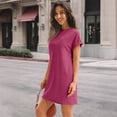 thumbnail image 5 of SUNBS Dresses for Womens Summer Spring T Shirt Dress Vacation Beach Mini Sundress Loose Clothes with Pockets, 5 of 7