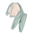 thumbnail image 3 of Otqutp Loose Tops for Toddler Kids Baby Girls Long Sleeve Sweatshirt Tracksuit Tops Pants 2PCS Outfits Clothes Set Fall Winter Pants Sweatsuit(Green,18-24 Months), 3 of 9