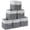 White & Grey-11"x11"x11", variant on Collapsible Fabric Storage Cube White & Grey-11"x11"x11" Home Office Closet Organization