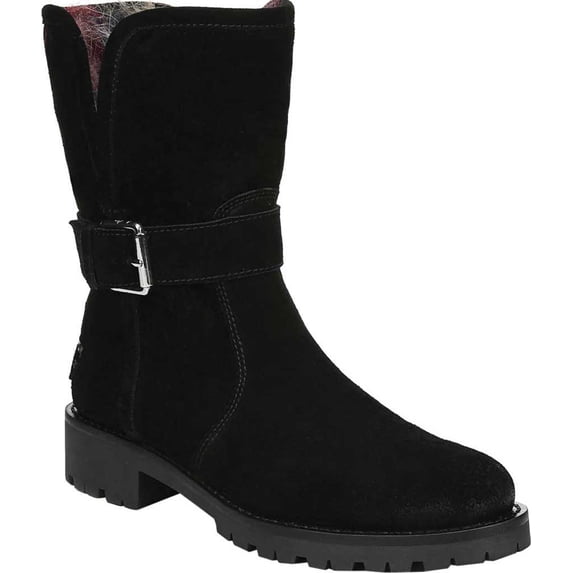 Women's Sam Edelman Jeanie Ankle Boot Black Velour Suede 7 M