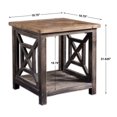 thumbnail image 4 of Uttermost Spiro Table d'Appoint en Bois de Sapin Récupéré Noir Brossé, 4 of 4