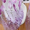 thumbnail image 3 of án Girasol Flor Floral Tul Voile Cortina Ventana Drapeado Panel Bufanda Cenefas Decoración 100pcs 200cm 紫 紫色 紫色 Gloria Cortinas de ventana, 3 of 9