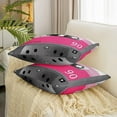 thumbnail image 3 of Tape Reversible Throw Pillow Covers for Magnetic Tape Print Pillow Covers Home Decor Decorative Record Musical Square Cushion Covers Set of 2 Vintage Pink Grey 16 x 16-Inch, 3 of 5