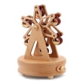 thumbnail image 1 of ruzhgo Music Boxes Wooden Rotating Carousel Portable Plant Musical Box Smooth Sturdy Elegant Switch Pure Sound Home Accessory Type 1 Type 1, 1 of 6