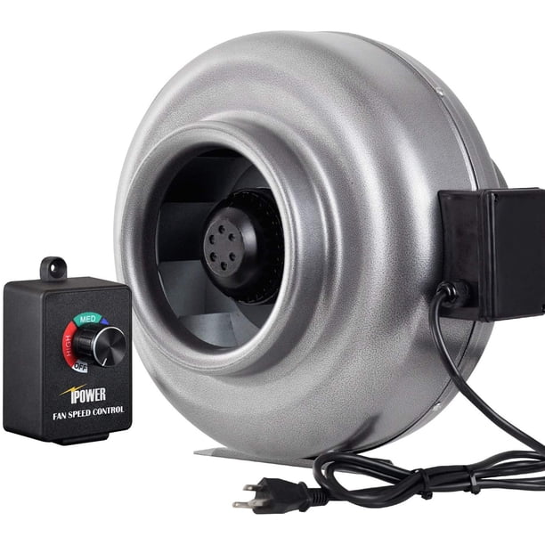 iPower 8 Inch 750 CFM Duct Inline HVAC Exhaust Blower Ventilation Fan