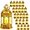 Glitter, variant on 24 Pcs Christmas mini Vintage LED Lantern for Centerpiece Wedding Decorative Lantern with Flickery Candle Battery Powered Festival Hanging Tealight Ramadan Halloween Party Decor(Gold)