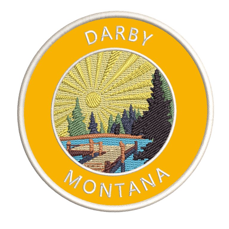 Lake Dock - Darby - Montana 3.5" Embroidered Patch Iron-On or Sew-On  Decorative Embroidery Patches - Nature Animals Wolves Camping Hiking Trails  - Badge Emblem - Novelty Applique - Walmart.com