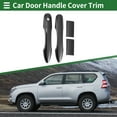 thumbnail image 2 of Cubierta de manija de puerta de automóvil Unique Bargains, cubierta de manija de puerta lateral, para Toyota HiAce 2019-2020, ABS negro, 1 juego, 2 of 6