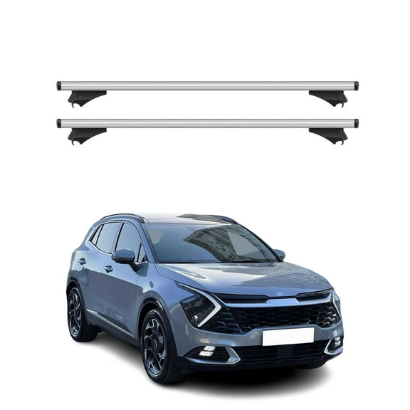Cross Bars Roof Racks Aluminium for Kia Sportage 2023-2025 Grey Carrier 2Pcs