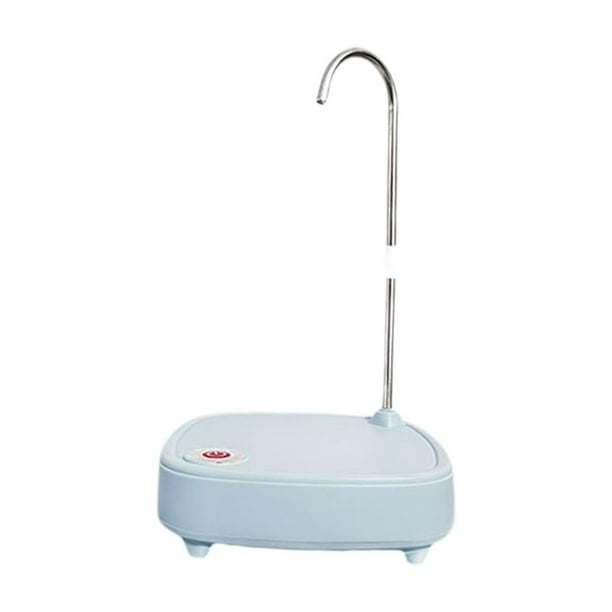 Dispensador de agua de escritorio automático, robusto, compacto y portátil con bomba para botellas de agua. Azul