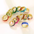 thumbnail image 2 of Anillo de cristal de circón 3A para mujer, sortija de lujo Multicolor, a la moda, para fiesta de graduación, regalo, joyería llamativa, salida de fábrica, nuevo, 2 of 4