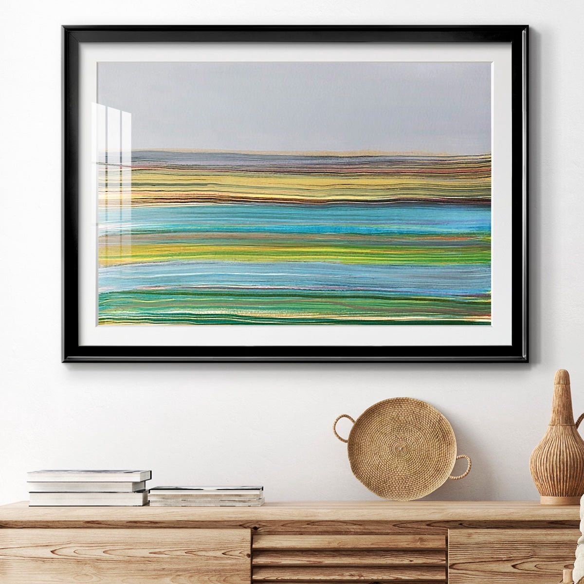 Parallel Striae I Premium Framed Print - Ready to Hang