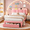 Pink, variant on Virans Twin Size Bed Frame, Velvet Upholstered Platform Bed with LED Lights, Storage Drawers, Charging Station, No Box Spring Needed, Pink