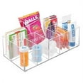 thumbnail image 4 of Clarity Cosmetic Organizer for Vanity, Dresser or Bathroom Cabinet to Hold Makeup, Beauty Products, Hair Accessories, 6 Compartments - Clear, 4 of 5