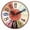 Multicolor Style 3, variant on M Buder 4.7" Round Classic MDF Wall Clock Artistic Heritage Style Tabletop Hanging Clock Style 5