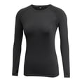 thumbnail image 1 of Guardurnaity Camiseta con cuello redondo, ropa interior térmica básica, camisetas cálidas de manga larga, camiseta transpirable, ropa térmica Prendas para la parte del cuerpo Negro METRO, 1 of 6