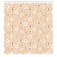 thumbnail image 2 of Ambesonne Spring Shower Curtain, Finch Birds Sparrows Art, 69"Wx84"L, Peach Dark Pink Pink, 2 of 4