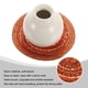 thumbnail image 4 of Uxcell 4 piezas de manteles trenzados redondos de 4" para mesas de comedor, manteles redondos antideslizantes, lavables, con aislamiento térmico, manteles tejidos, naranja, 4 of 7