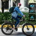 thumbnail image 5 of HiyViy Electric Bike for Adults, 26*4.0 Fat Tire Electric Mountain bicycle,Peak 2250W Motor 48V 15Ah 7-Speed Ebike UL2849, 5 of 8