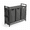 Black and Gray, variant on 3 Section Laundry Hamper with shelf Laundry Sorter with 3 Pull-Out and Removable Bags for Bathroom Laundry Room Rustic Brown and Black