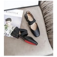 thumbnail image 5 of Women's Mary Janes Chunky Low Block Heels Square Toe Buckle Strap Cross Belt Closed Toe Mary Jane  Dress Shoes, 5 of 5