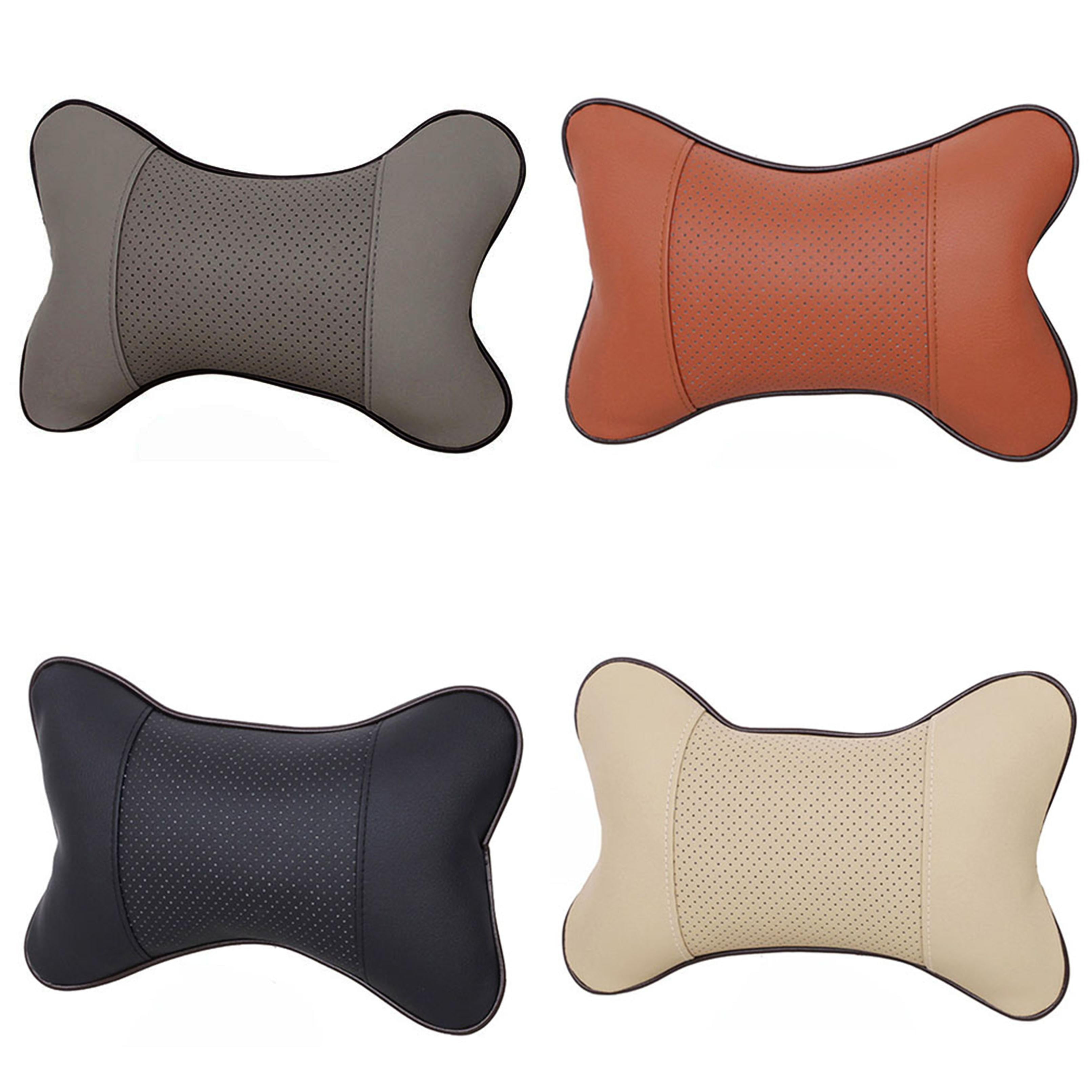 Walbest 1 Pack Car Neck Pillow PU Leather Travel Pillow for Head Rest ...