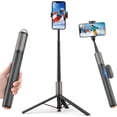 thumbnail image 1 of Selfie Stick Tripod de 70" con Luz y  Remoto - Trípode de Metal Extensible y Portátil para , , , Grabación de Video y Vlogs - Soporte Completo para Teléfono y Cámara, 1 of 7
