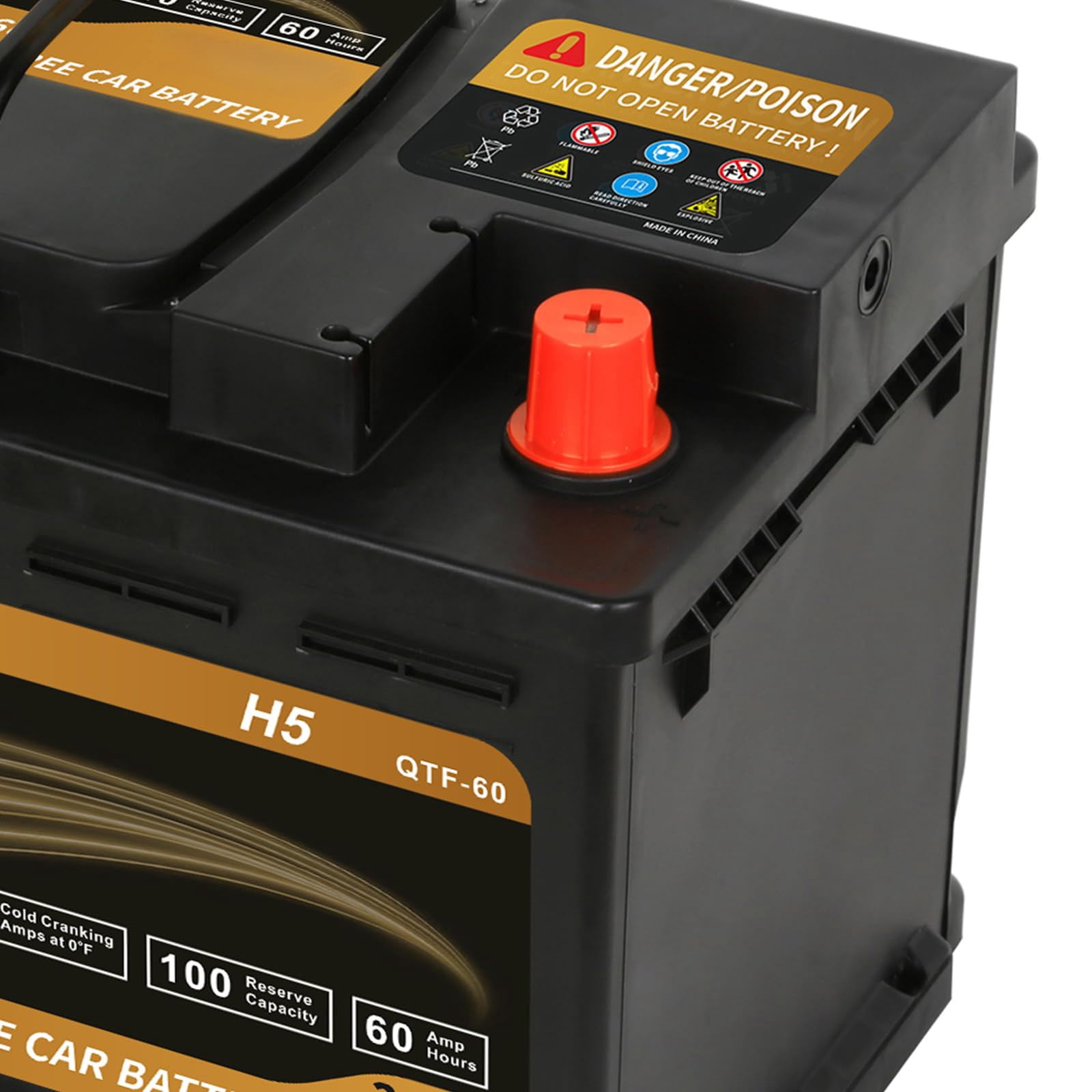 Anlibatt Platinum AGM Group 47 Battery, 12 Volt Rechargeable Automotive Batteries for Car, H5 680CCA 60Ah 100RC